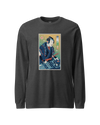 Samurai DJ Turntable Music Ukiyo-e Unisex Long Sleeve Tee No.2