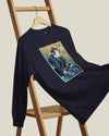 Samurai DJ Turntable Music Ukiyo-e Unisex Long Sleeve Tee No.2