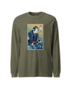 Samurai DJ Turntable Music Ukiyo-e Unisex Long Sleeve Tee No.2
