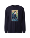 Samurai DJ Turntable Music Ukiyo-e Unisex Long Sleeve Tee No.2