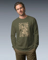 Samurai DJ 3 Turntable Music Ukiyo-e Unisex Long Sleeve Tee - Samurai Original