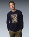 Samurai DJ 3 Turntable Music Ukiyo-e Unisex Long Sleeve Tee - Samurai Original