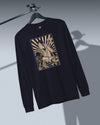Samurai DJ 3 Turntable Music Ukiyo-e Unisex Long Sleeve Tee - Samurai Original