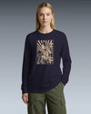 Samurai DJ 3 Turntable Music Ukiyo-e Unisex Long Sleeve Tee - Samurai Original