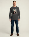 Samurai DJ Music Ukiyo-e Unisex Long Sleeve Tee No.4