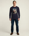 Samurai DJ Music Ukiyo-e Unisex Long Sleeve Tee No.4