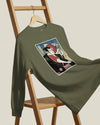 Samurai DJ Music Ukiyo-e Unisex Long Sleeve Tee No.4