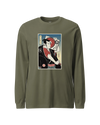 Samurai DJ Music Ukiyo-e Unisex Long Sleeve Tee No.4