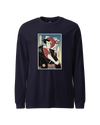 Samurai DJ Music Ukiyo-e Unisex Long Sleeve Tee No.4