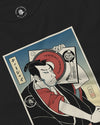 Samurai DJ Music Ukiyo-e Unisex Long Sleeve Tee No.4