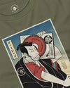 Samurai DJ Music Ukiyo-e Unisex Long Sleeve Tee No.4