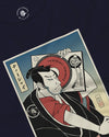 Samurai DJ Music Ukiyo-e Unisex Long Sleeve Tee No.4