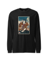 Samurai DJ Turntable Music Ukiyo-e Unisex Long Sleeve Tee No.6