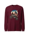 Samurai Dirt Bike Motocross Ukiyo-e Unisex Long Sleeve Tee No.2