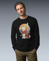 Samurai Dog Akita Best Friend Ukiyo-e Unisex Long Sleeve Tee