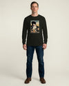 Samurai Drink Beer Ukiyo-e Unisex Long Sleeve Tee No.1