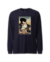 Samurai Drink Beer Ukiyo-e Unisex Long Sleeve Tee No.1