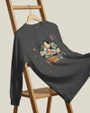 Samurai Drinks Beer Funny Ukiyo-e Unisex Long Sleeve Tee No.4 - Samurai Original