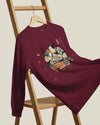 Samurai Drinks Beer Funny Ukiyo-e Unisex Long Sleeve Tee No.4 - Samurai Original