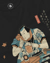 Samurai Drinks Beer Funny Ukiyo-e Unisex Long Sleeve Tee No.4 - Samurai Original