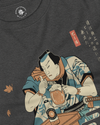 Samurai Drinks Beer Funny Ukiyo-e Unisex Long Sleeve Tee No.4 - Samurai Original