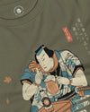 Samurai Drinks Beer Funny Ukiyo-e Unisex Long Sleeve Tee No.4 - Samurai Original