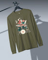 Samurai Drummer 3 Percussion Unisex Long Sleeve Tee - Samurai Original