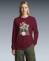 Samurai Drummer 3 Percussion Unisex Long Sleeve Tee - Samurai Original