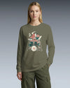 Samurai Drummer 3 Percussion Unisex Long Sleeve Tee - Samurai Original