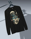 Samurai Drummer 6 Percussion Music Ukiyo-e Unisex Long Sleeve Tee - Samurai Original