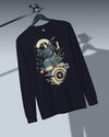 Samurai Drummer 6 Percussion Music Ukiyo-e Unisex Long Sleeve Tee - Samurai Original