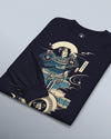 Samurai Drummer 6 Percussion Music Ukiyo-e Unisex Long Sleeve Tee - Samurai Original
