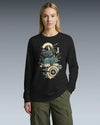 Samurai Drummer 6 Percussion Music Ukiyo-e Unisex Long Sleeve Tee - Samurai Original
