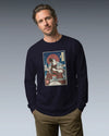 Samurai Drummer Percussion Music Ukiyo-e Unisex Long Sleeve Tee - Samurai Original