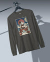 Samurai Drummer Percussion Music Ukiyo-e Unisex Long Sleeve Tee - Samurai Original