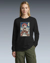 Samurai Drummer Percussion Music Ukiyo-e Unisex Long Sleeve Tee - Samurai Original