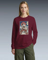 Samurai Drummer Percussion Music Ukiyo-e Unisex Long Sleeve Tee - Samurai Original