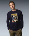 Samurai Electric Guitar Guitarist Music Ukiyo-e Unisex Long Sleeve Tee - Samurai Original