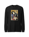 Samurai Electric Guitar Guitarist Music Ukiyo-e Unisex Long Sleeve Tee Black - Samurai Original