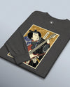 Samurai Electric Guitar Guitarist Music Ukiyo-e Unisex Long Sleeve Tee - Samurai Original