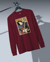 Samurai Electric Guitar Guitarist Music Ukiyo-e Unisex Long Sleeve Tee - Samurai Original