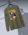 Samurai Electric Guitar Guitarist Music Ukiyo-e Unisex Long Sleeve Tee - Samurai Original