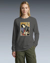 Samurai Electric Guitar Guitarist Music Ukiyo-e Unisex Long Sleeve Tee - Samurai Original