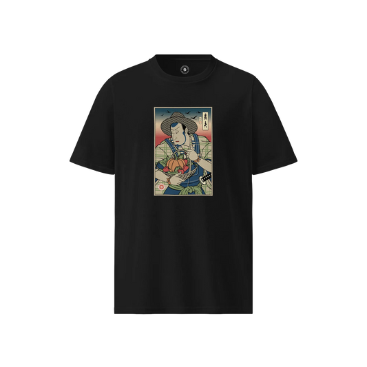Samurai Farmer Agriculture Ukiyo-e Unisex organic t-shirt
