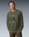 Samurai Fishing 4 Ukiyo-e Unisex Long Sleeve Tee - Samurai Original