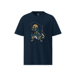 Samurai Fishing Ukiyo-e Unisex organic t-shirt No.4