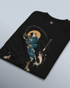 Samurai Fishing 4 Ukiyo-e Unisex Long Sleeve Tee - Samurai Original