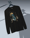 Samurai Fishing 4 Ukiyo-e Unisex Long Sleeve Tee - Samurai Original