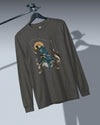 Samurai Fishing 4 Ukiyo-e Unisex Long Sleeve Tee - Samurai Original