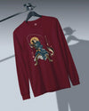 Samurai Fishing 4 Ukiyo-e Unisex Long Sleeve Tee - Samurai Original